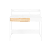 Scrivania con 2 cassetti Scrivania per cameretta da ragazzi Scrivania Scaffale Tavolo Bianco 100x59x95cm FWT106-W