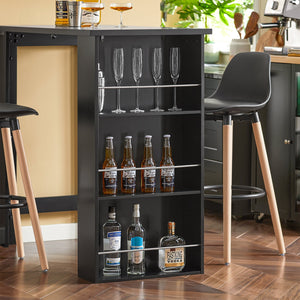 Tavolo alto da bar moderni,Bancone stile bar,Tavolo cucina Nero FWT17-SCH