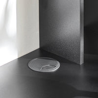 SoBuy Scrivania,Tavolo a muro porta PC,con ripiani,nero,FWT18-SCH,IT