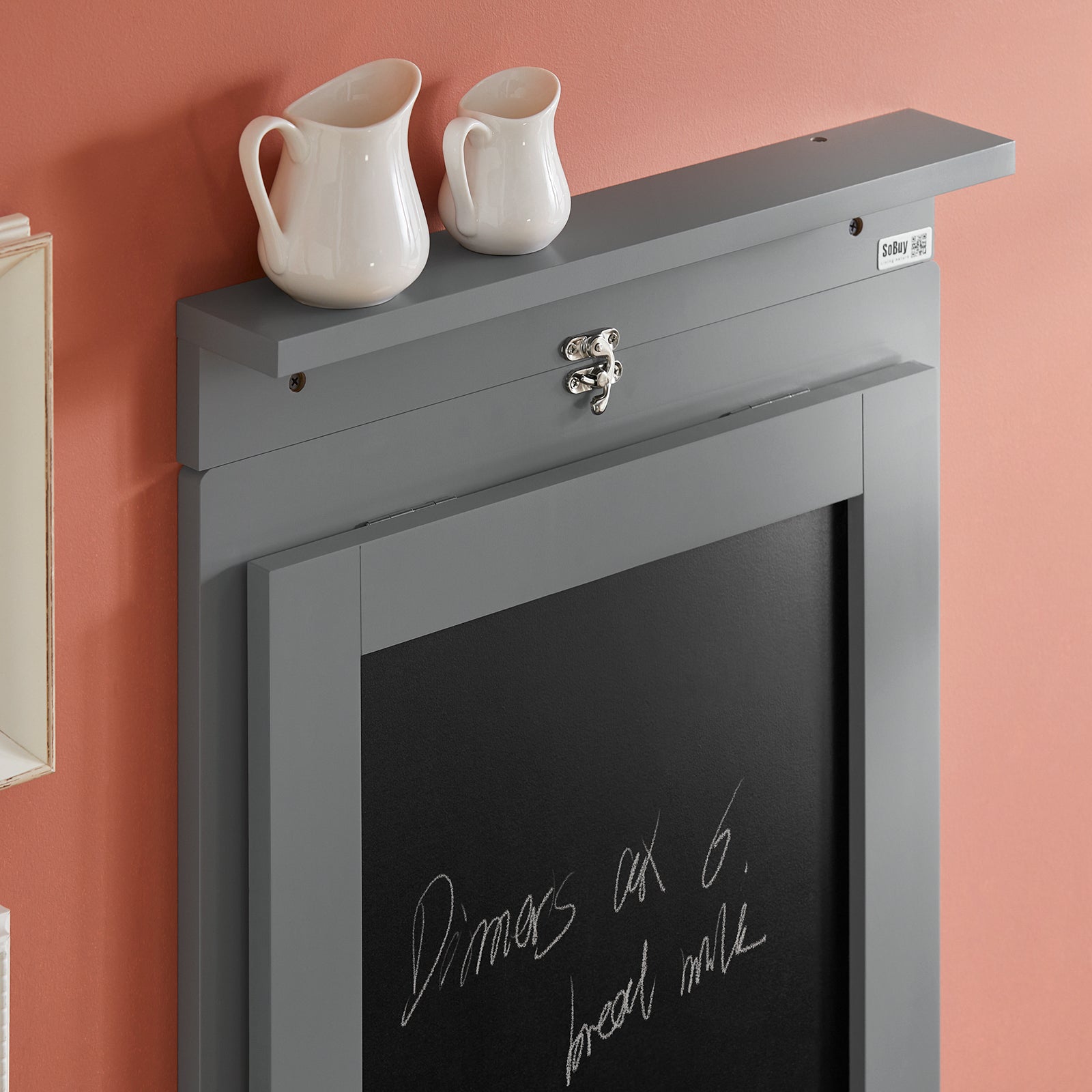 Tavolo A Muro Tavolo Pieghevole Tavolo Cucina Con Lavagna colore grigio FWT20-HG