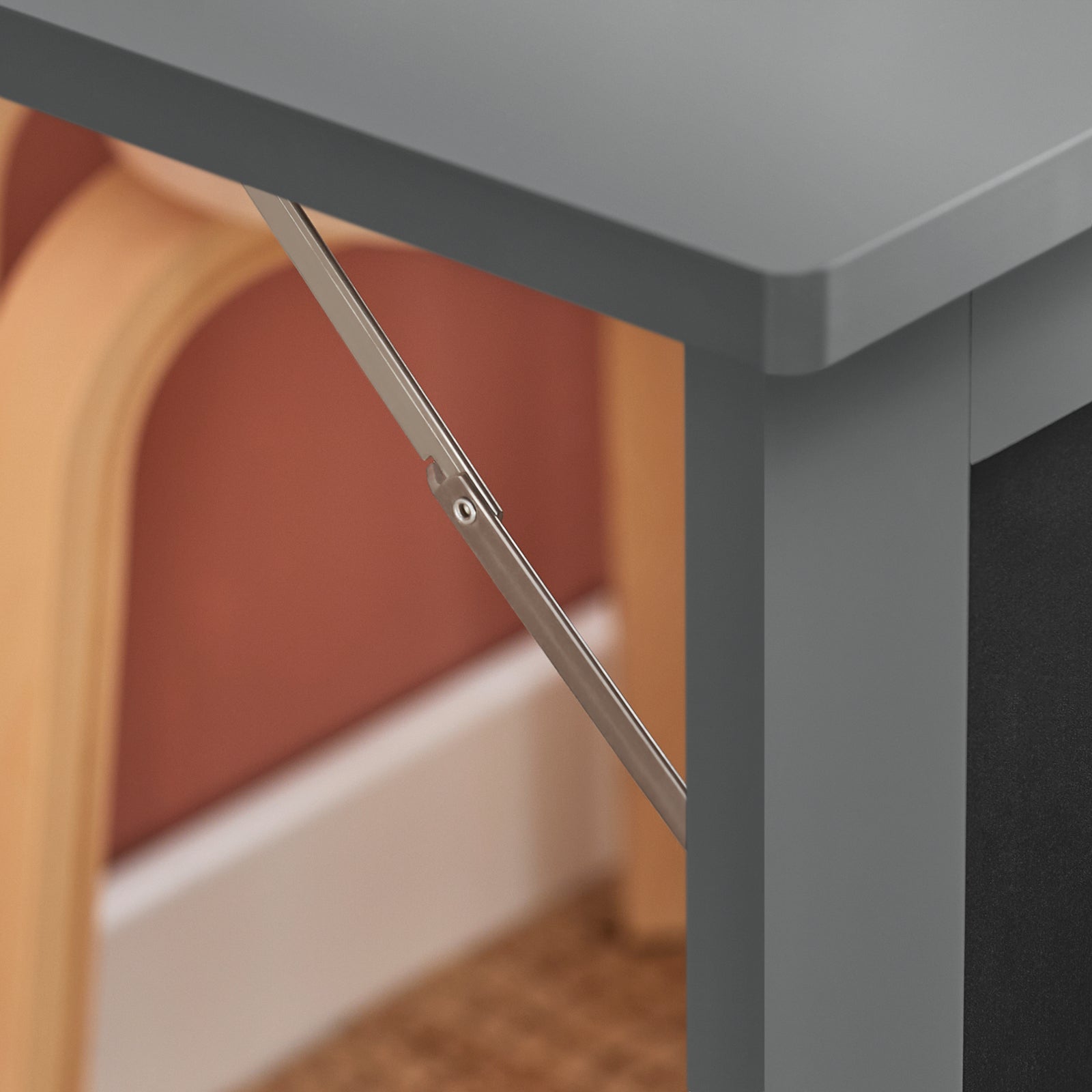 Tavolo A Muro Tavolo Pieghevole Tavolo Cucina Con Lavagna colore grigio FWT20-HG