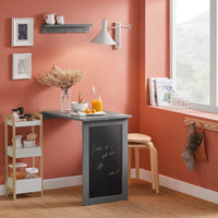 Tavolo A Muro Tavolo Pieghevole Tavolo Cucina Con Lavagna colore grigio FWT20-HG