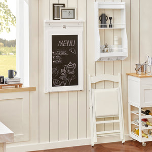 Tavolo A Muro Tavolo Pieghevole Tavolo Cucina Con Lavagna colore bianco FWT20-W
