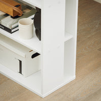 Scrivania,Porta PC,Tavolo per Computer ,con cassetto e tre ripiani,,bianco,FWT35-W