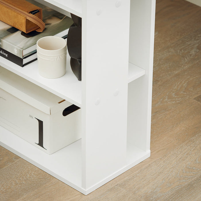 Scrivania,Porta PC,Tavolo per Computer ,con cassetto e tre ripiani,,bianco,FWT35-W