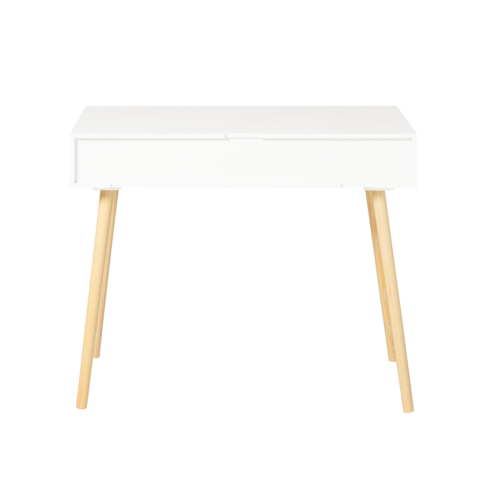 Scrivania,Porta PC,Tavolo per Computer,con due cassetti,bianco,FWT40-WN