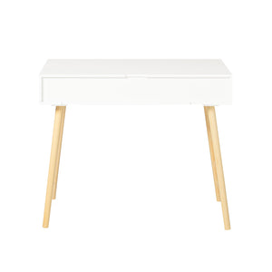 Scrivania,Porta PC,Tavolo per Computer,con due cassetti,bianco,FWT40-WN