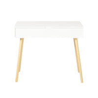 Scrivania,Porta PC,Tavolo per Computer,con due cassetti,bianco,FWT40-WN