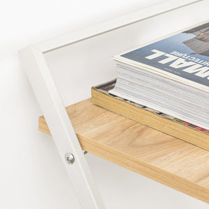 Tavolino Pieghevole Tavoli Pieghevoli da Interno Tavolo Pieghevole Salvaspazio Scrivania Piccola Bianco FWT88-WN