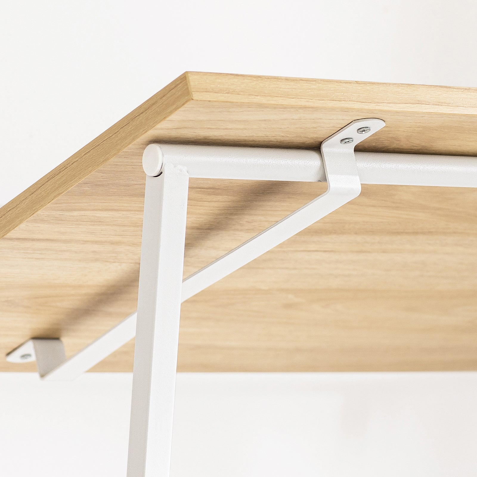 Tavolino Pieghevole Tavoli Pieghevoli da Interno Tavolo Pieghevole Salvaspazio Scrivania Piccola Bianco FWT88-WN