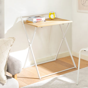 Tavolino Pieghevole Tavoli Pieghevoli da Interno Tavolo Pieghevole Salvaspazio Scrivania Piccola Bianco FWT88-WN