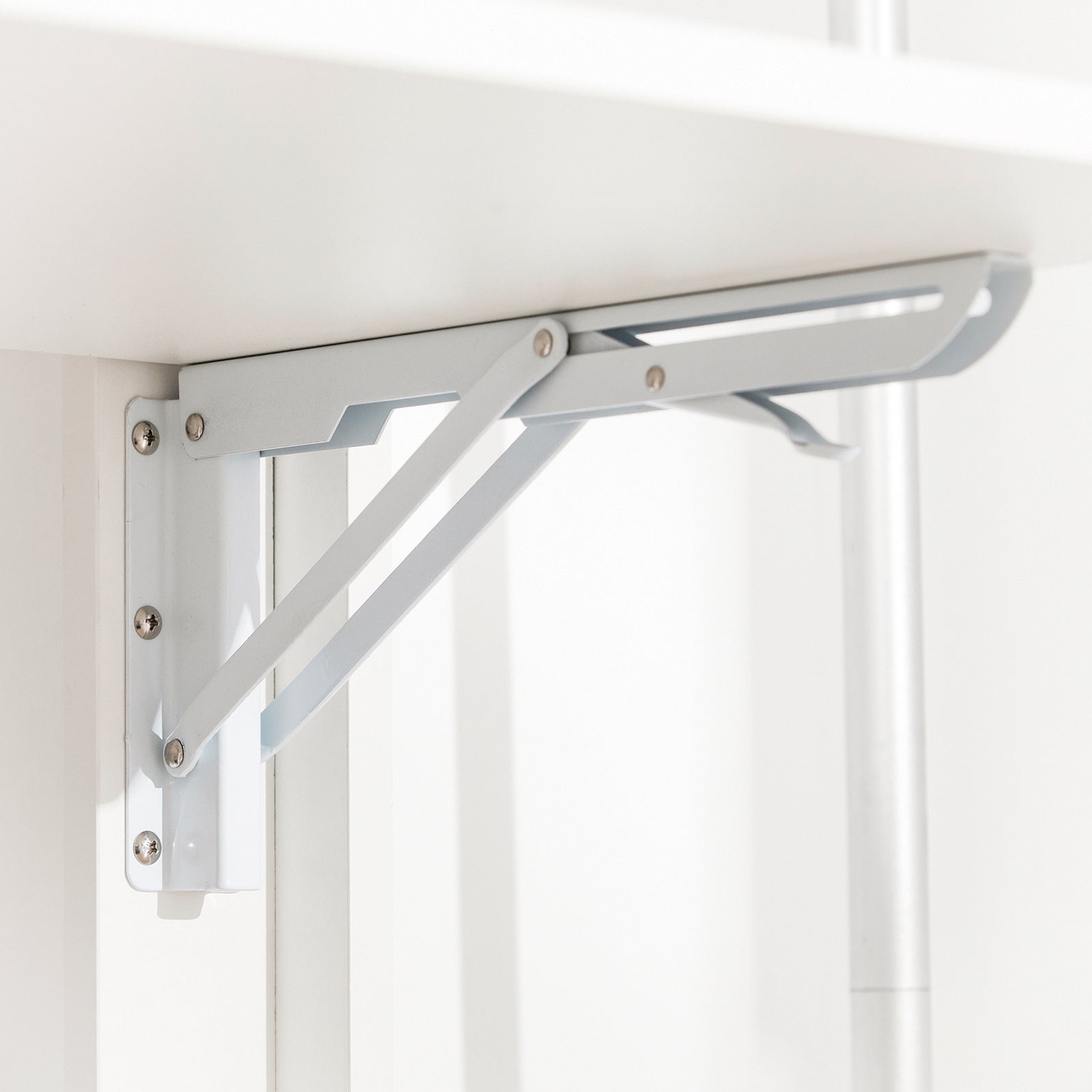 Scrivania Piccola Scrivania Salvaspazio Scrivania Pieghevole Tavolino Pieghevole Scrivania con Libreria 64x58x75 FWT92-W