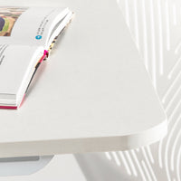 Scrivania Piccola Scrivania Salvaspazio Scrivania Pieghevole Tavolino Pieghevole Scrivania con Libreria 64x58x75 FWT92-W