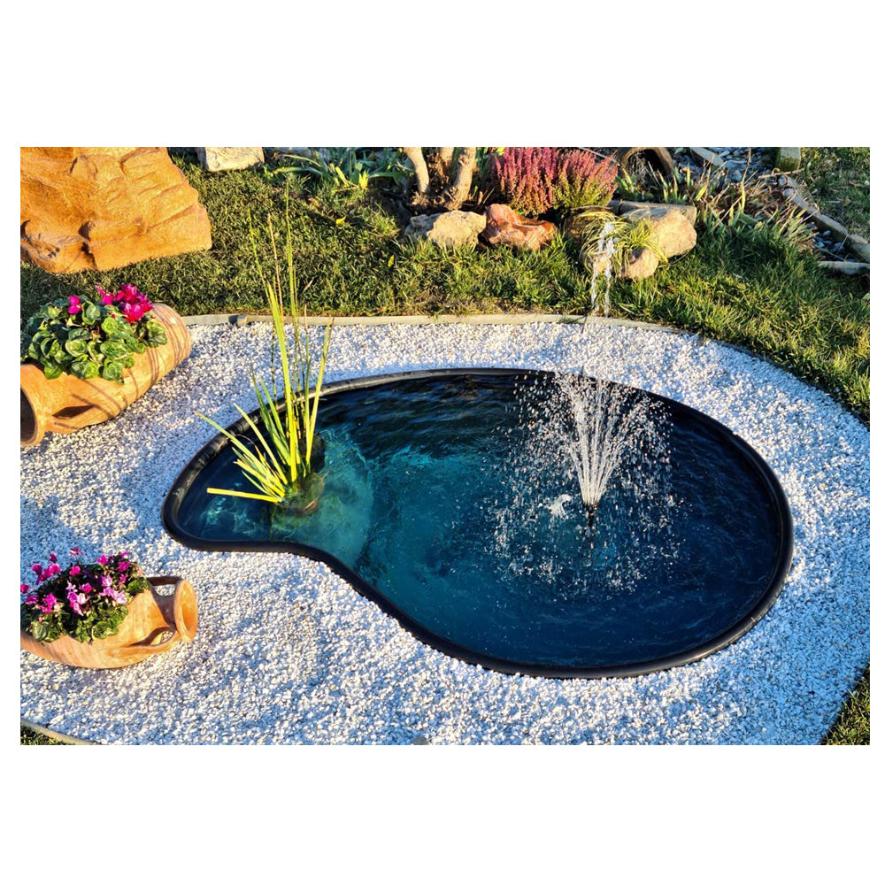 Laghetto da giardino vittoria ponds black da litri 780