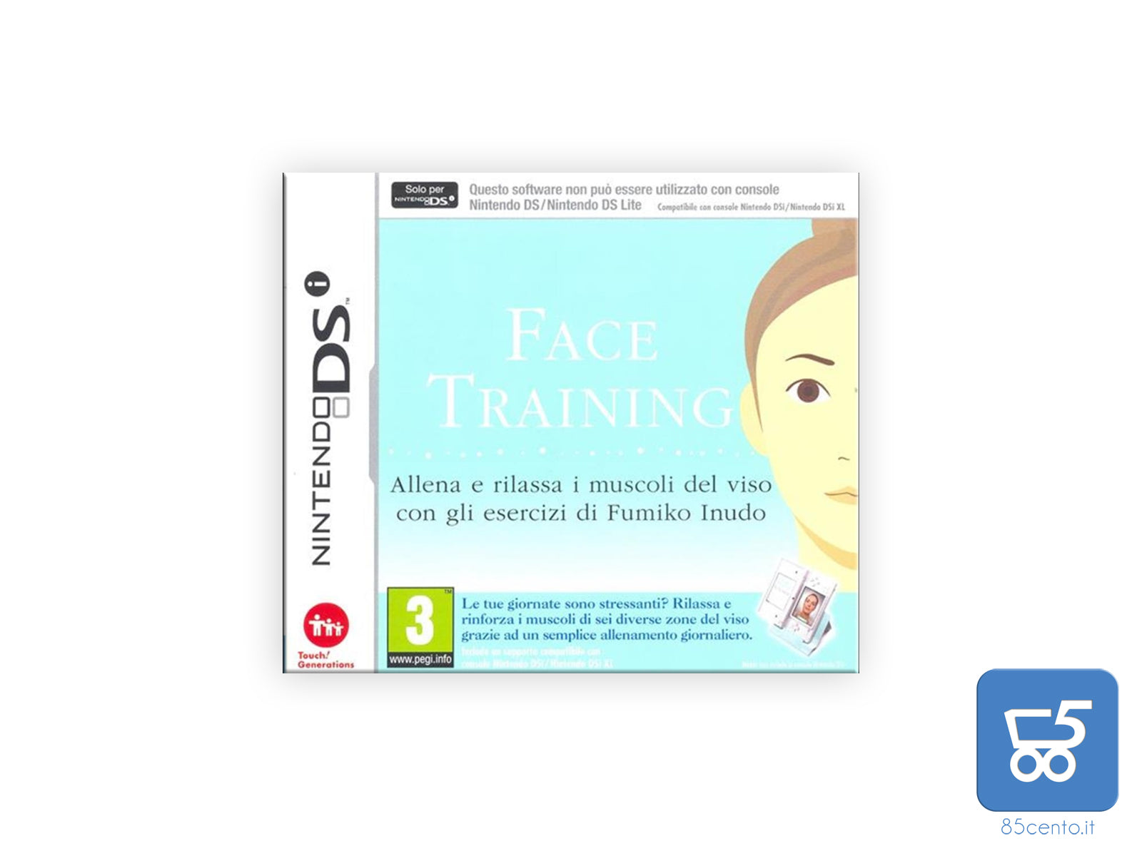Face Training Nintendo DSi esercizi facciali e relax da Fumiko Inudo per Nintendo DSi