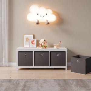 Scatola Pieghevole in Set da 10 pezzi Organizzatore in Tessuto a Forma di Cubo 28x30x30cm Scatole di Stoccaggio