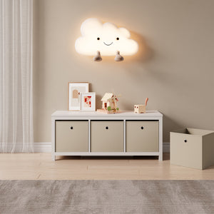 Scatola Pieghevole in Set da 10 pezzi Organizzatore in Tessuto a Forma di Cubo 28x30x30cm Scatole di Stoccaggio