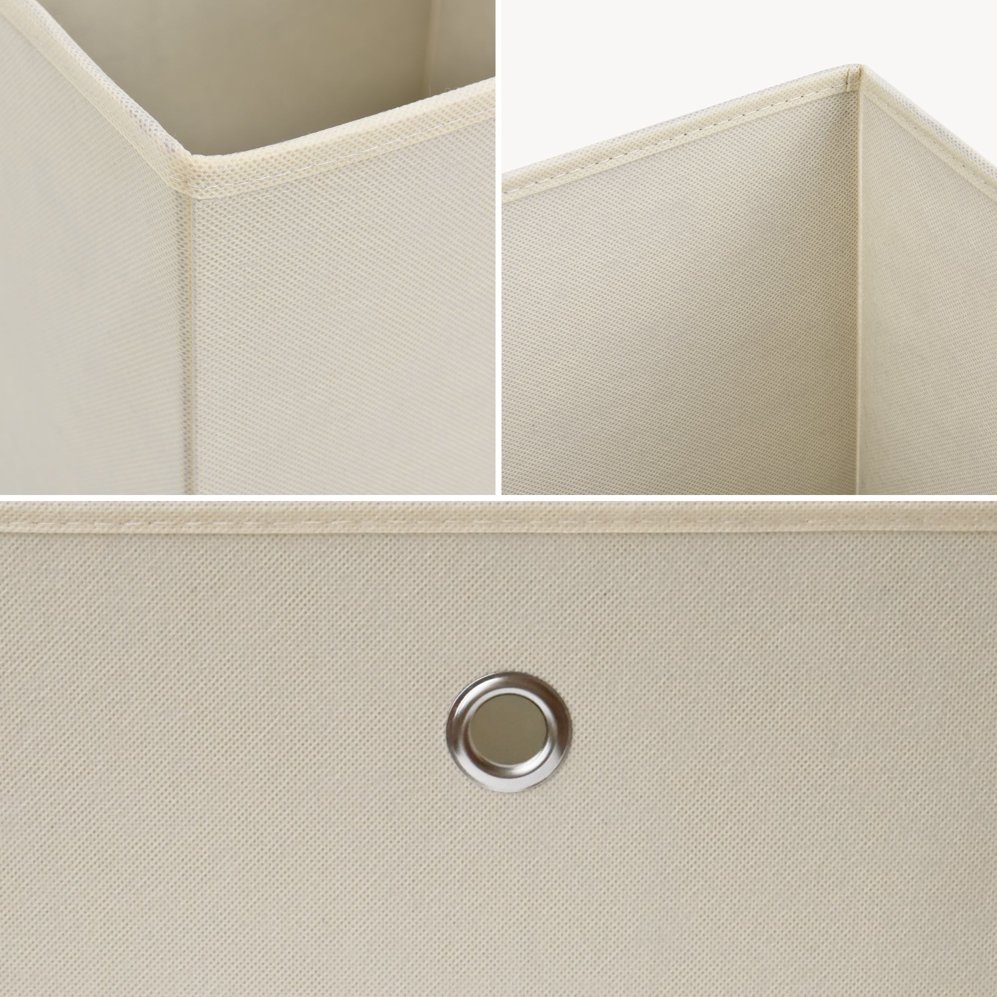 Scatola Pieghevole in Set da 10 pezzi Organizzatore in Tessuto a Forma di Cubo 28x30x30cm Scatole di Stoccaggio