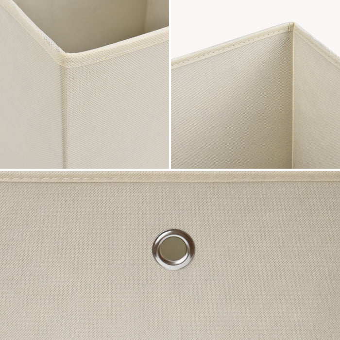 Scatola Pieghevole in Set da 10 pezzi Organizzatore in Tessuto a Forma di Cubo 28x30x30cm Scatole di Stoccaggio