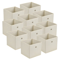 Scatola Pieghevole in Set da 10 pezzi Organizzatore in Tessuto a Forma di Cubo 28x30x30cm Scatole di Stoccaggio