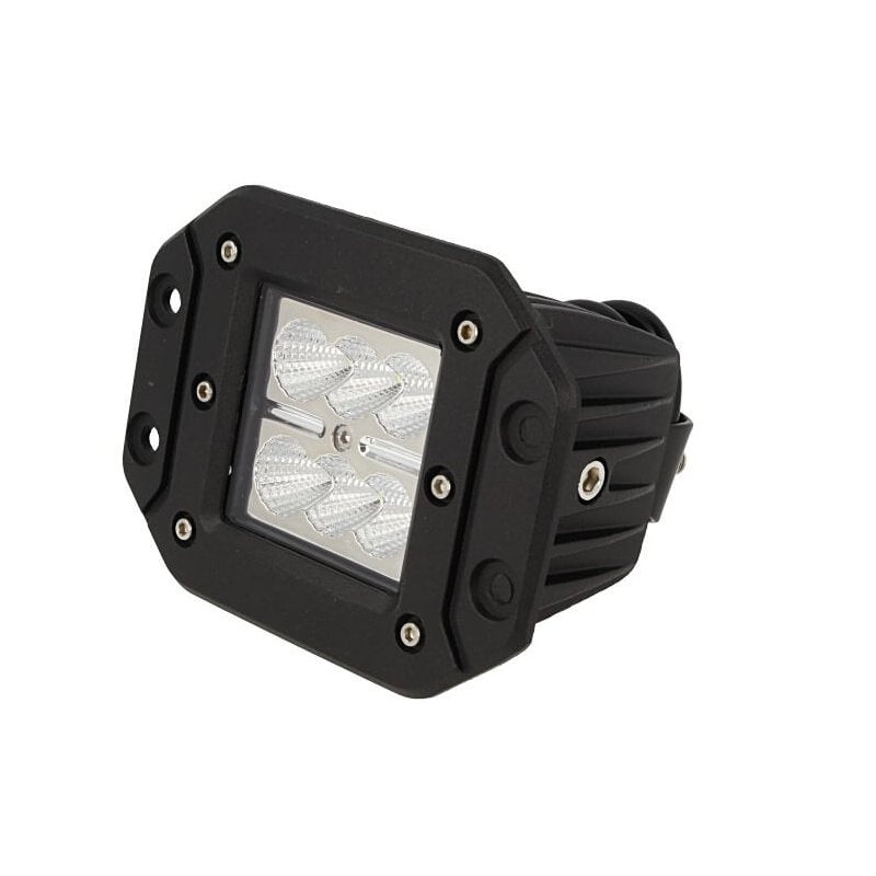 Fanale Luci Diurne A Led DRL Work Light Faro Da Lavoro Rettangolare 12V 24V 24W (6X4W) IP67 Bianco