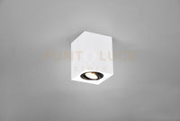 BISCUIT CUBO SPOT ORIENTABILE BIANCO + NERO L. 9,6 X 9,6CM H. 12,5CM 1 LUCE ATTACCO GU10