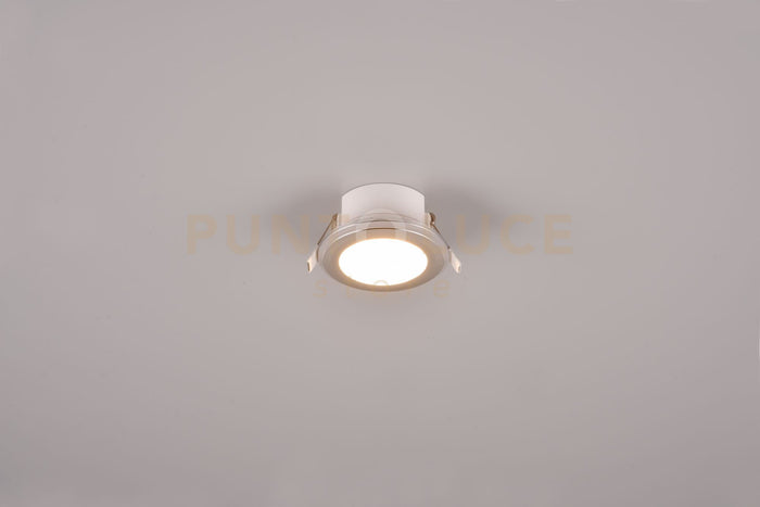 ARGUS FARETTO DA INCASSO LED 1W-4W 350lm, 3000K ROTONDO BORDO CROMATO + FUNZIONE RGB D. 8,2CM DIMMERABILE