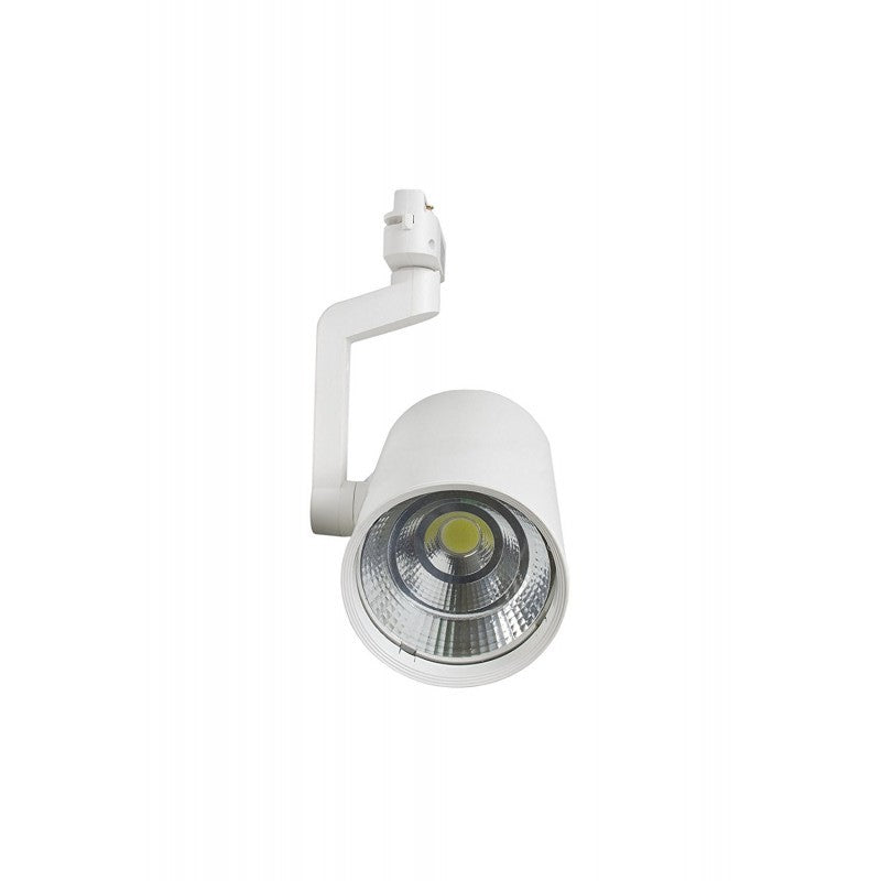 Faretto Binario Orientabile Monofase Bianco 15W 1500LM Luce Calda 3000K