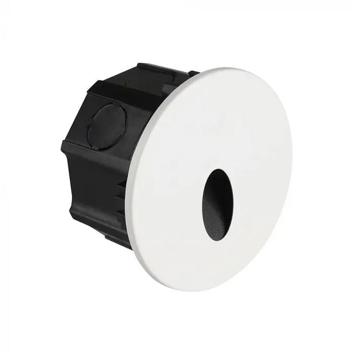 Faretto LED Segnapasso da Incasso 3W Nero con Cover 55°/65° CCT IP65