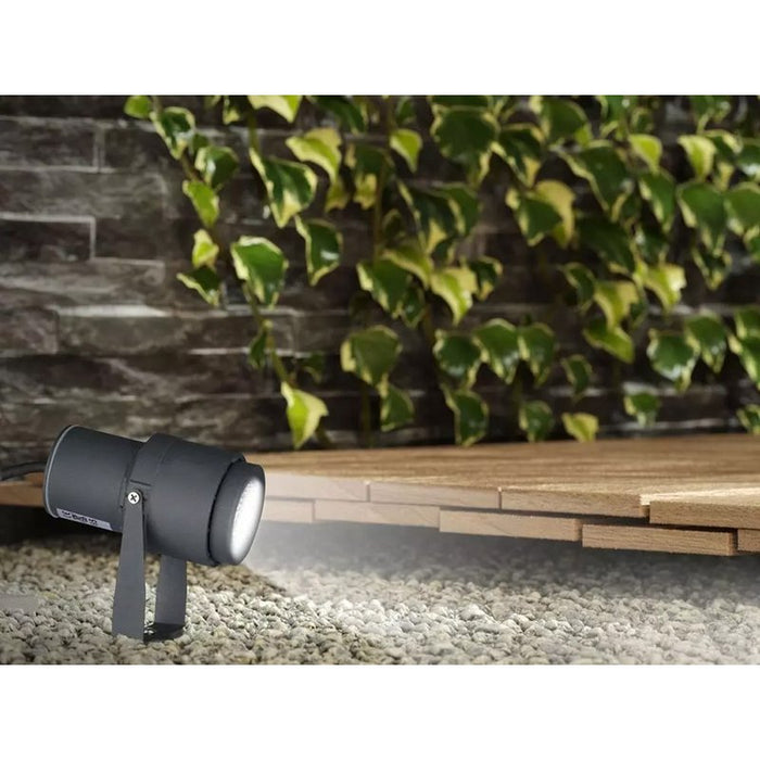 Faretto LED da Giardino 12W con Picchetto Colore Grigio 3000K IP65 SKU-217550