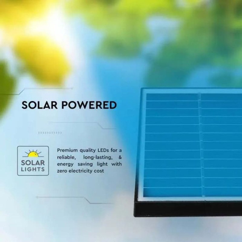 Faretto LED da Giardino con Picchetto Colore Nero Con Pannello Solare 2W 6400K IP65 SKU-6662