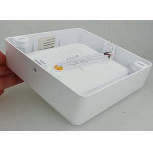 Faretto Led Da Incasso Quadrato 9W 900LM Freddo 6000K 120X120mm Montaggio 2 In 1 Da Plafone e Da Incasso