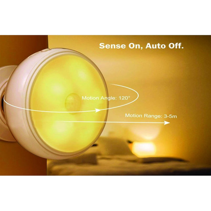 Faretto Led Luce Notturna Bianco Freddo con Sensore di movimento Calamitato Snodabile Rimovibile Ricaricabile USB con Batteria Litio Per Scala Corridoio Mansarda Garage Armadio