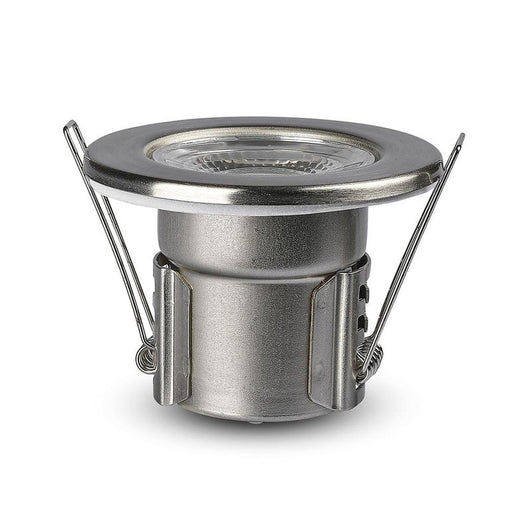 Faretto Led da Incasso Dimmerabile 5W 6400K Colore Nichel Satinato IP65 Resistente al Fuoco Senza Driver SKU-8179