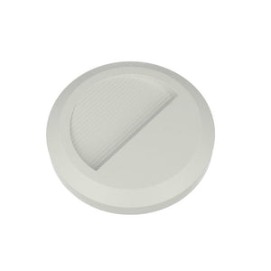 Faretto Luci Led Segnapasso Rotondo Carcassa Bianca 2W Bianco Neutro IP65 Montaggio a Plafone SKU-1314