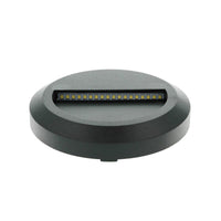 Faretto Luci Led Segnapasso Rotondo Carcassa Nera 2W Bianco Neutro IP65 Montaggio a Plafone SKU-1316