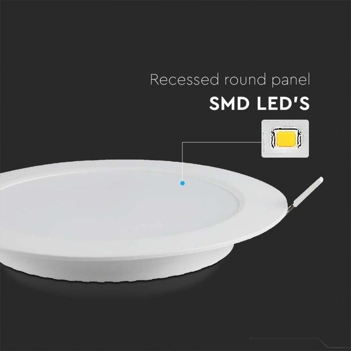 Faretto Pannello Led Da Incasso Rotondo 24W Bianco Caldo Diametro 300mm SKU-7867