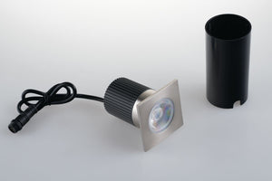 Faretto Segnapasso Esterno Calpestabile LED 10W RGB+4000K Quadrato Easy Domotica DC 24V IP67