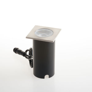 Faretto Segnapasso Esterno Calpestabile LED 10W RGB+4000K Quadrato Easy Domotica DC 24V IP67