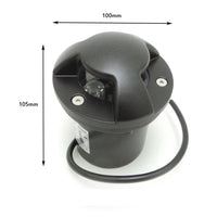 Faretto Segnapasso LED 3W calpestabile da incasso pavimento 2 fascio Lati Triplo luce Fredda 6500k