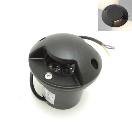 Faretto Segnapasso LED 3W calpestabile da incasso pavimento 2 fascio Lati Triplo luce Fredda 6500k