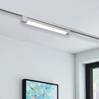Faretto track binario monofase LED CCT 20W barra orientabile interni luce lineare resa 160W negozio vetrina ufficio 230V BIANCO