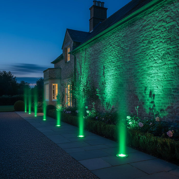 Faretto calpestabile incasso acciaio 304 impermeabile IP67 LED GU10 segnapassi luce giardino facciate piante 230V