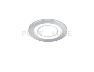 CORE FARETTO DA INCASSO PLASTICA CROMATA TRIPLA ACCENSIONE INDIPENDENTE D. 8,2CM LED 5W 450lm, 3000K