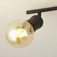 Faretto da bar diviso Dance 4Lt - metallo nero sabbia