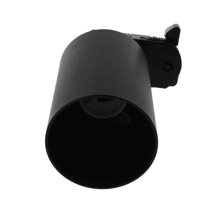 Faretto da binario trifase GU10 orientabile e ruotabile, attacco 4 fili, compatibile con 3 linee di accensione, max 50W, 220V, Nero