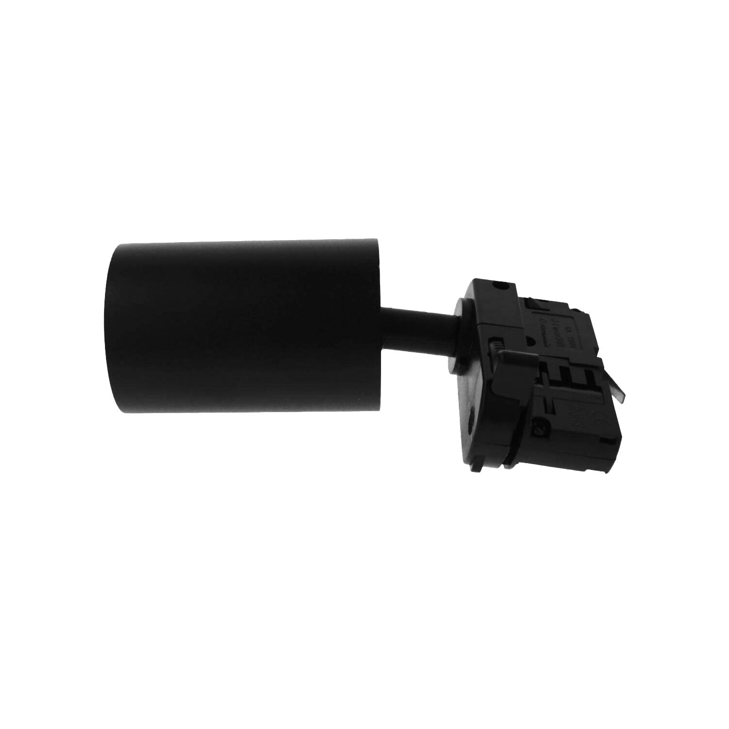 Faretto da binario trifase GU10 orientabile e ruotabile, attacco 4 fili, compatibile con 3 linee di accensione, max 50W, 220V, Nero