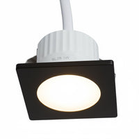 Mini faretto incasso moderno LED 3W CCT cornice intercambiabile bianco nero luce mensole mobili ripiani cappa vetrine 230V QUADRATO