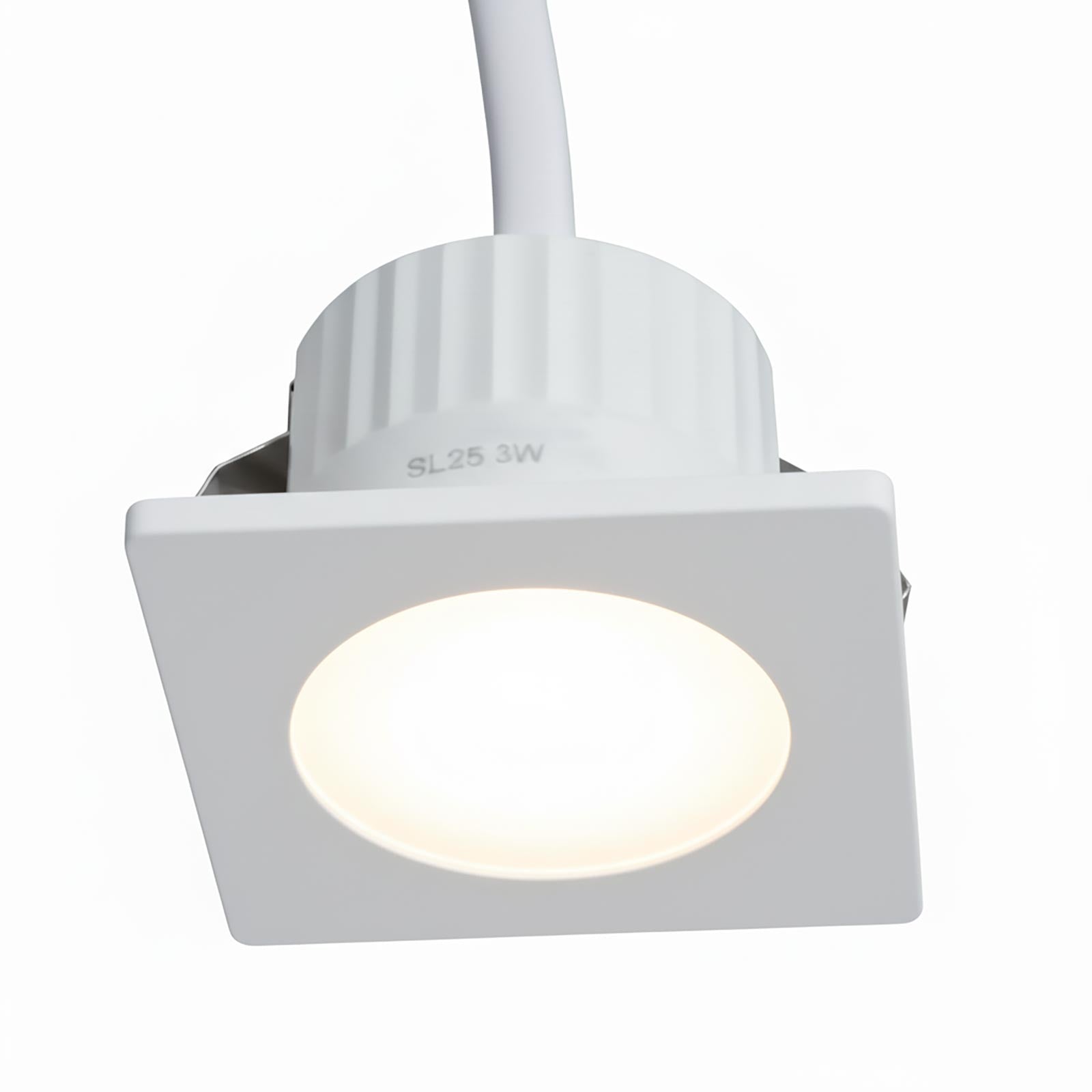 Mini faretto incasso moderno LED 3W CCT cornice intercambiabile bianco nero luce mensole mobili ripiani cappa vetrine 230V QUADRATO