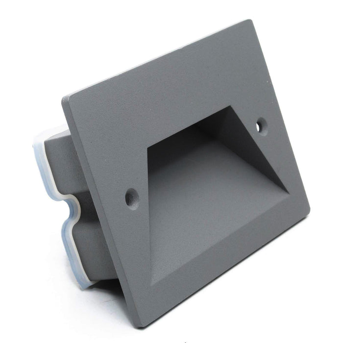 Faretto segnapassi IP65 LED 3W incasso scatola 503 scale giardino viale gradini 230V COLORE GRIGIO LUCE LED CCT da 3000K a 6000K